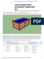 Biaya Pembuatan Kolam Ikan Sederhana Da... Terpal Dan Kerangka Kayu - Ternakpedia