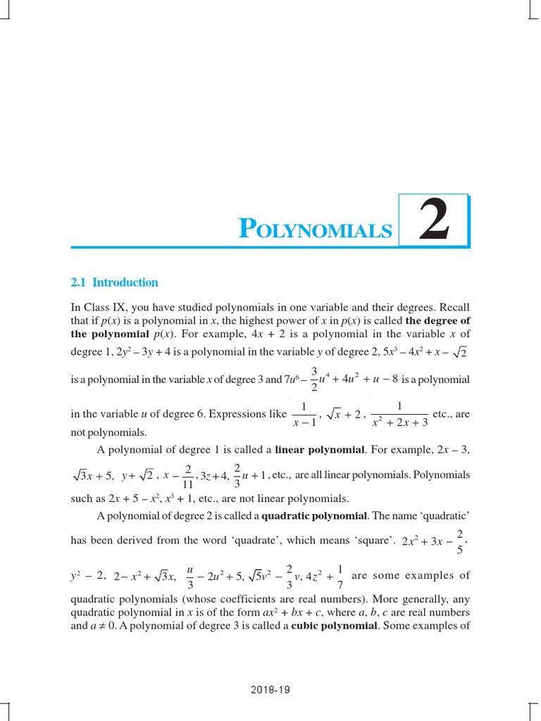 10 Maths Ncert Chapter 2 PDF | PDF | Science & Mathematics | Computers