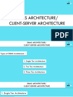 Client Server Architecture in Database Management System