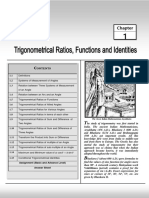 Ontents: Trigonometrical Ratios, Functions and Identities 1