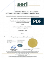 19. GBT28001 Certificate