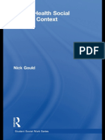 (Student Social Work) Nick Gould - Mental Health Social Work in Context (Student Social Work) (2009, Routledge) PDF