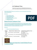 Soal Present Continuous Tense