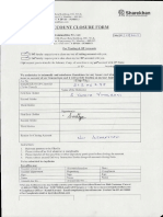 Account CLSR Filled Form