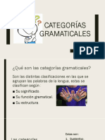 Categorías gramaticales