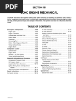 Sohc Engine Mechanical: Section 1B