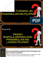 Grade 5 Aralin 4 at 5 (Pinagmulan NG Filipino at Sinaunang Kabihasnan)