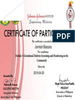 Certificate of Participation: Empowering Midwives