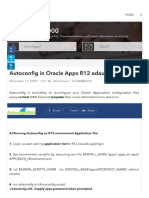 Autoconfig in Oracle APPS R12