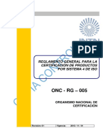9 ONC-RG-005 Certificacion Sistema 4 de ISO Rev. 01
