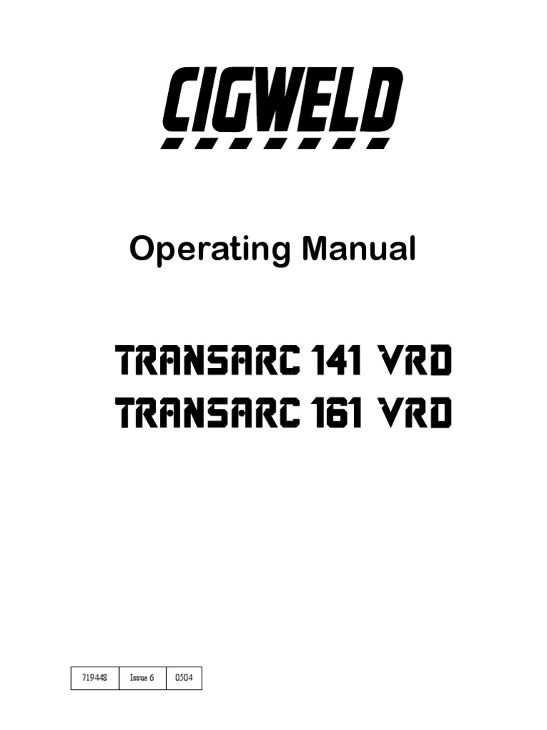 Transarc Manual | PDF | Welding | Construction