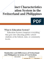 The Distinct Characteristics of Education System in The Switzerland and Philippines