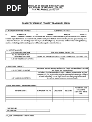 Concept paper bath house