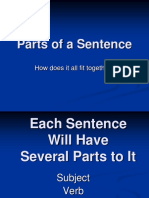 Parts of A Sentence: How Does It All Fit Together?