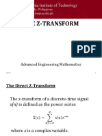 The Z-Transform: Advanced Engineering Mathematics