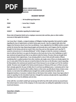 Incident Report