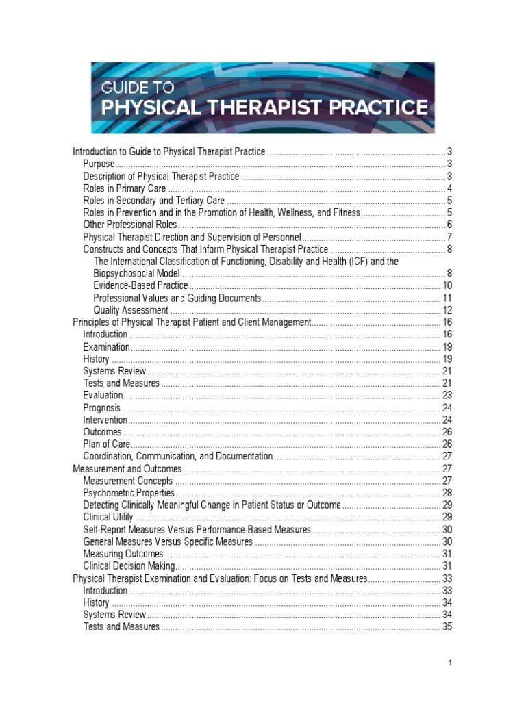 Introduction To Guide To Physical Therapist Practice 3 PDF Physical