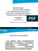 Derechos de Los Pueblos Indigenas en Colombia