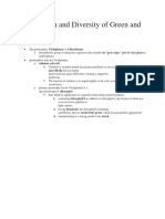 3: Evolution and Diversity of Green and Land Plants