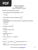 11 Maths Imp Ch3 Trigonometric Function Mix