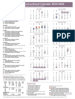 instructional calendar 2019-2020