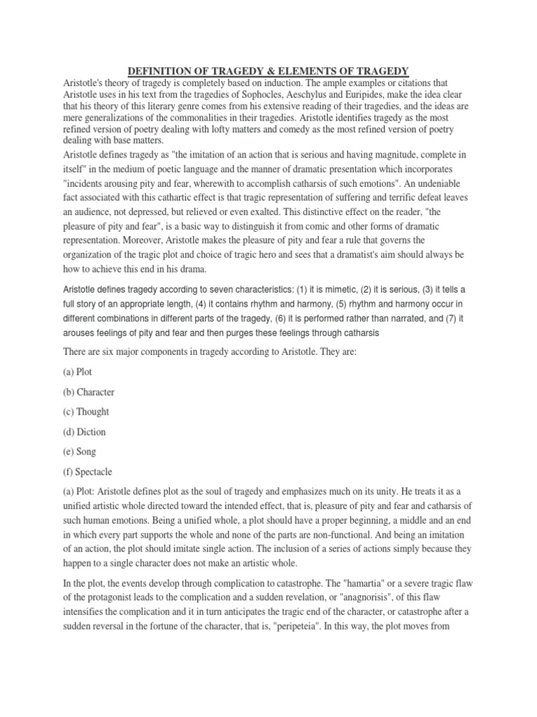 WHAT IS TRAGEDY DEFINITION EXAMPLES TYPES EXPLAINED intelligence overview