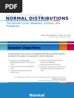 Normal Distributions: The Normal Curve, Skewness, Kurtosis, and Probability