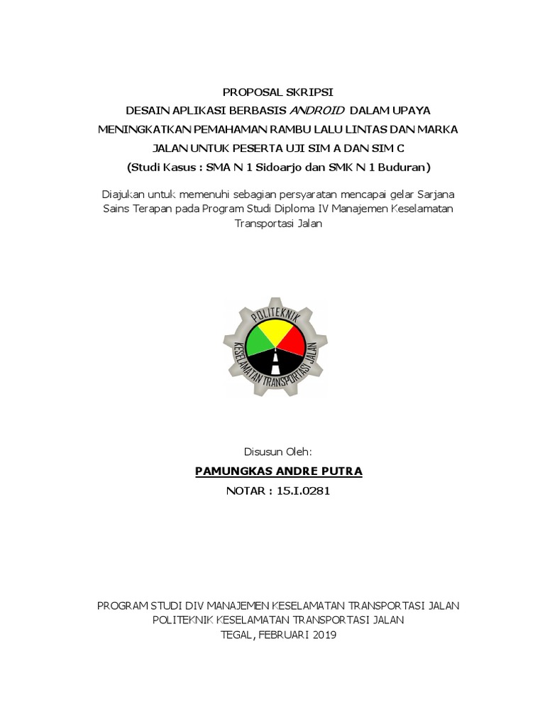 Proposal Skripsi Proposal Skripsi