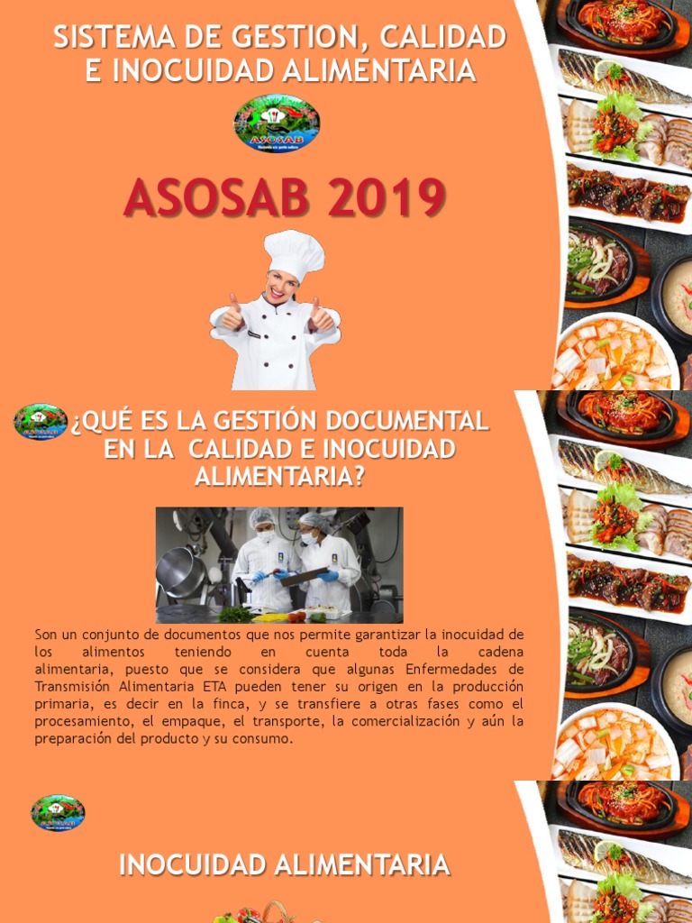 Gestión de Calidad e Inocuidad Alimentaria | PDF | Industria de ...