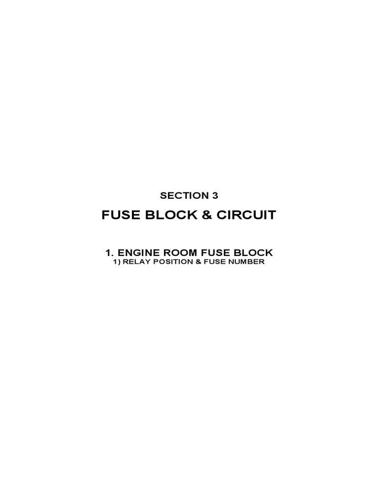 Fuse Block & Circuit Section 3 PDF Ignition System Fuse (Electrical)