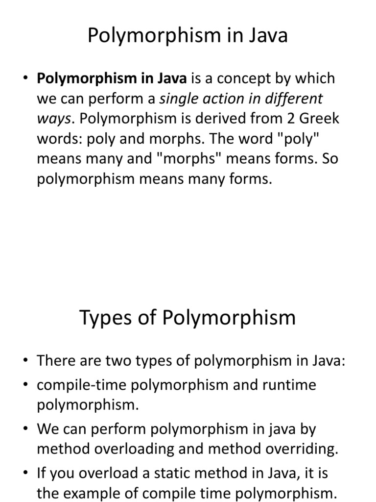 A123845432 - 23641 - 31 - 2019 - Module 9 Polymorphism | PDF | Method ...