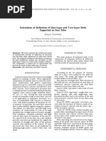 Calculation of de Ection of One-Layer and Two-Layer Slabs Supported On Four Sides