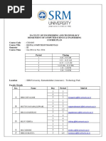 Faculty of Engineering and Technology Course Plan Course Code Course Title: Semester Course Time Period Timing