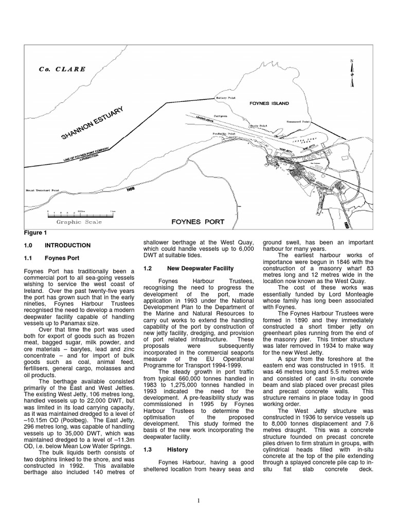 Foynes Port Jetty Development Overview | PDF | Deep Foundation | Beam ...