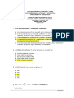 Examen de Matemáticas Básicas para Carreras no STEM