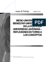 Informe Medio Universitario y Bienestar PUJ