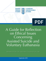 A Guide For Reflection On Ethical Issues Concerning Assisted Suicide and Voluntary Euthanasia