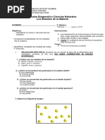 5° Basico Prueba Diagnostico Ciencias Naturales