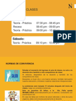 Horario - Normas Del Curso PDF