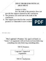 4 Independent Problems With An Argument: LPS 29, Chapter 2, Lecture 1 1