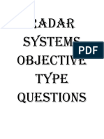 Radar Systems Objective Type Questions