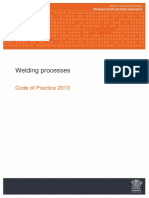 Welding Processes: Code of Practice 2013