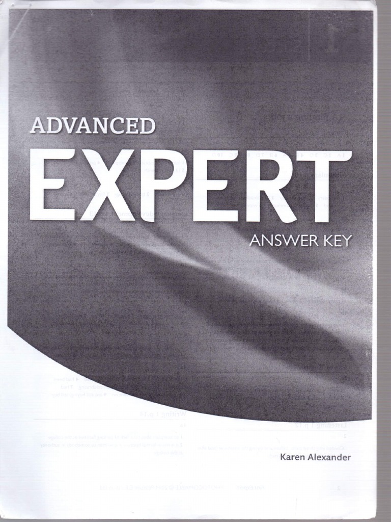 Advanced Expert Coursebook Key Pdf