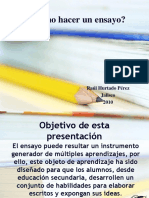 Consejos generales para escribir un ensayo..ppt