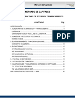 Alternativas de inversión y financiamiento en el mercado de capitales