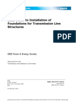 IEEE Guide To Installation of Foundations For Transmission Line Structures
