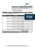 Formato de Presupuesto Del Proyecto - Por Fase y Por Entregable