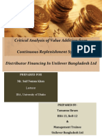 Distributor Financing in Unilever Bangladesh PDF