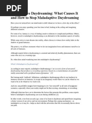 Maladaptive Daydreaming