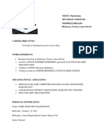 Resume For Project Coordinator